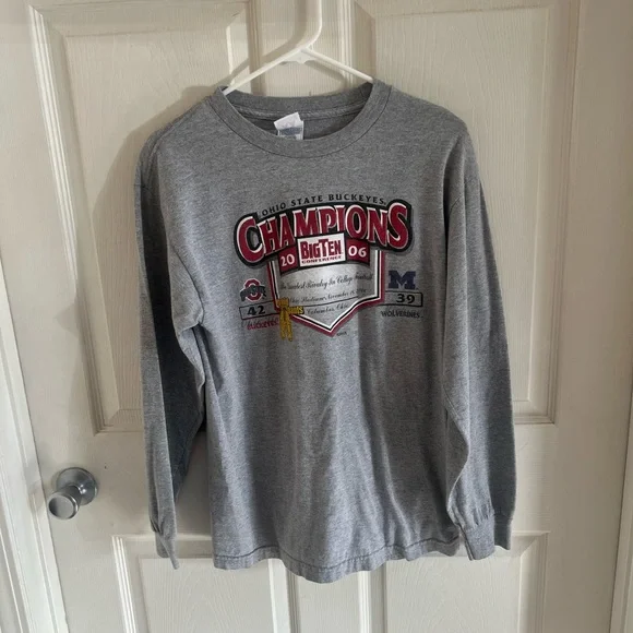 Y2K Men’s Medium Ohio State 2006 Big Ten Champions Long Sleeve T-Shirt - Picture 1 of 7